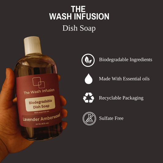Biodegradable Dish Soap- Lavender Amberwood