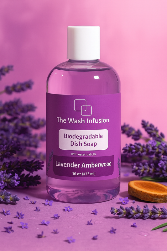 Biodegradable Dish Soap- Lavender Amberwood